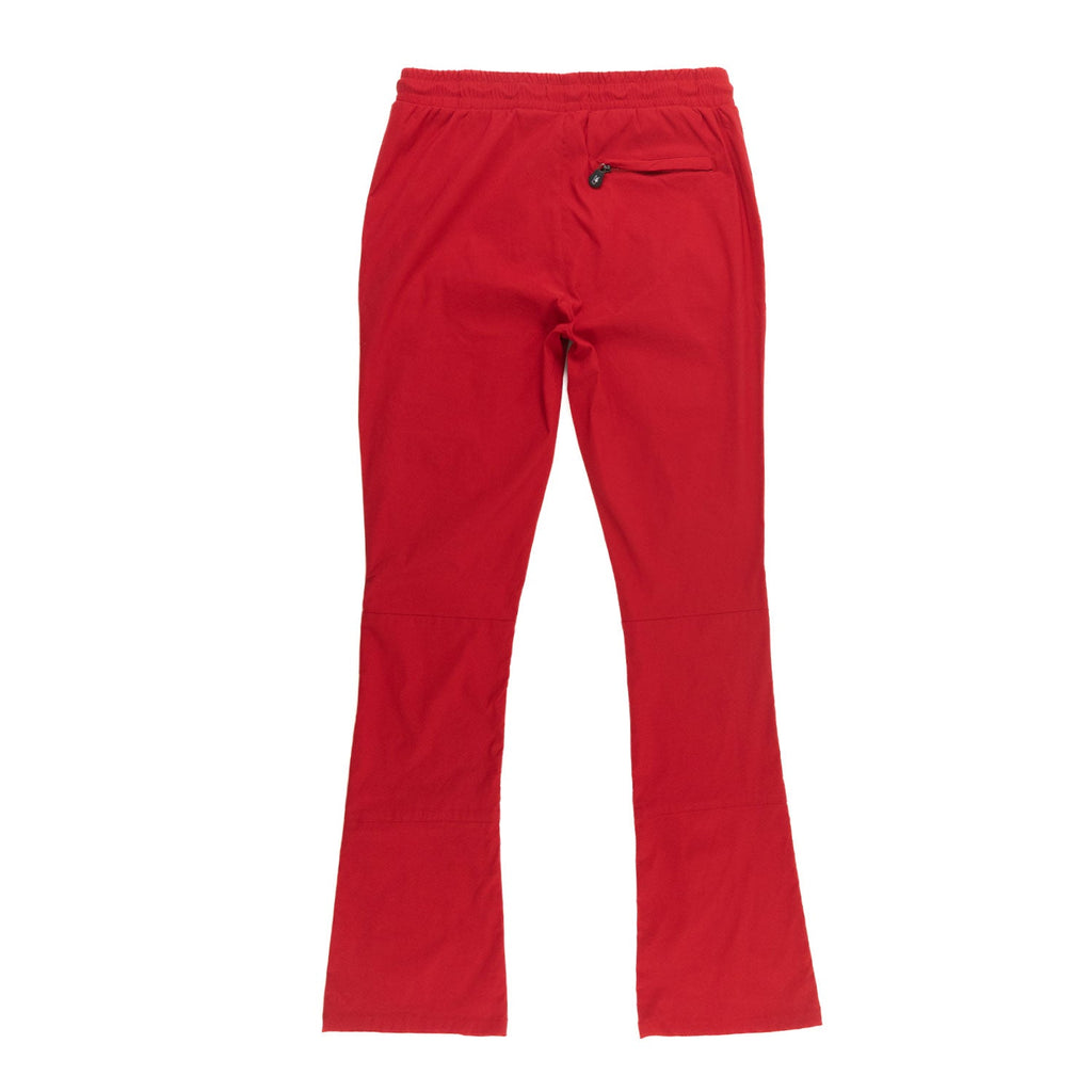 M1633 Colton 34” Stack Nylon/Spandex Sweat Pants - Red