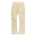 M1634 Adorni Stacked Nylon Pants - Khaki
