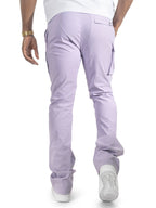 M1634 Adorni Stacked Nylon Pants - Lavender