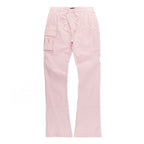 M1634 Adorni Stacked Nylon Pants - Pink