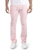 M1634 Adorni Stacked Nylon Pants - Pink