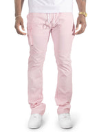 M1634 Adorni Stacked Nylon Pants - Pink