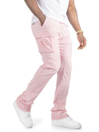 M1634 Adorni Stacked Nylon Pants - Pink