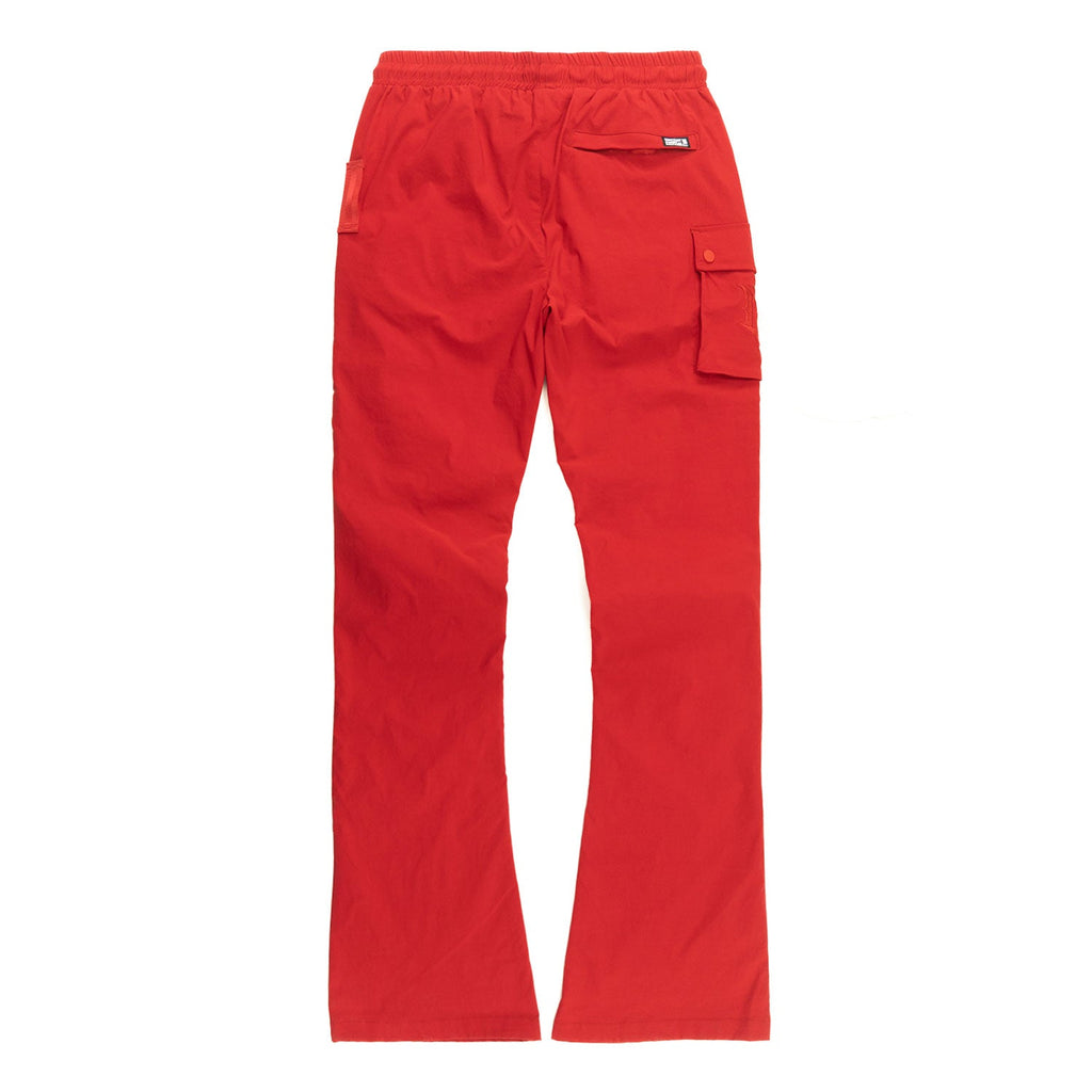 M1634 Adorni Stacked Nylon Pants - Red