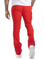 M1634 Adorni Stacked Nylon Pants - Red