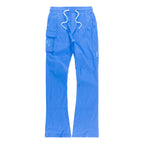 M1634 Adorni Stacked Nylon Pants - Royal