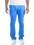 M1634 Adorni Stacked Nylon Pants - Royal