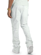 M1634 Adorni Stacked Nylon Pants - White