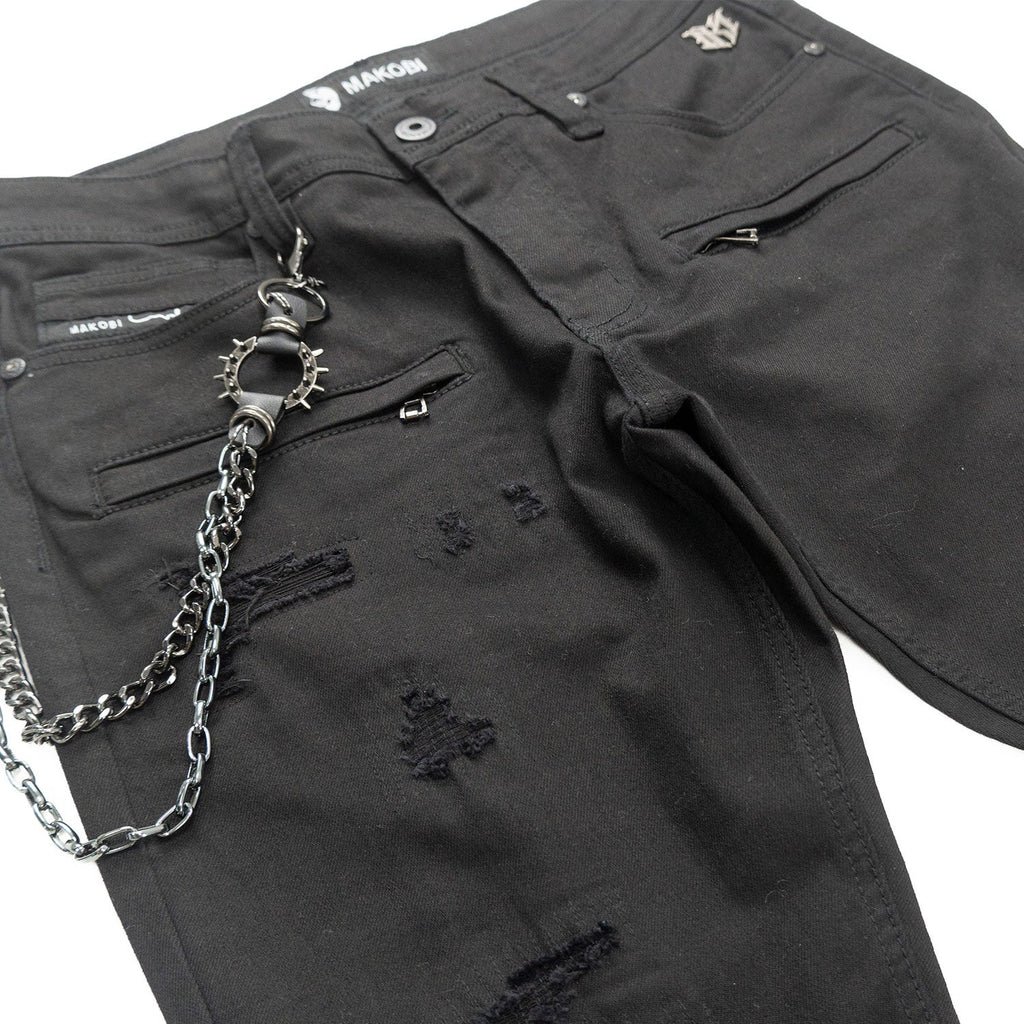 M1763 Adorni Chain Pants - Jet Black