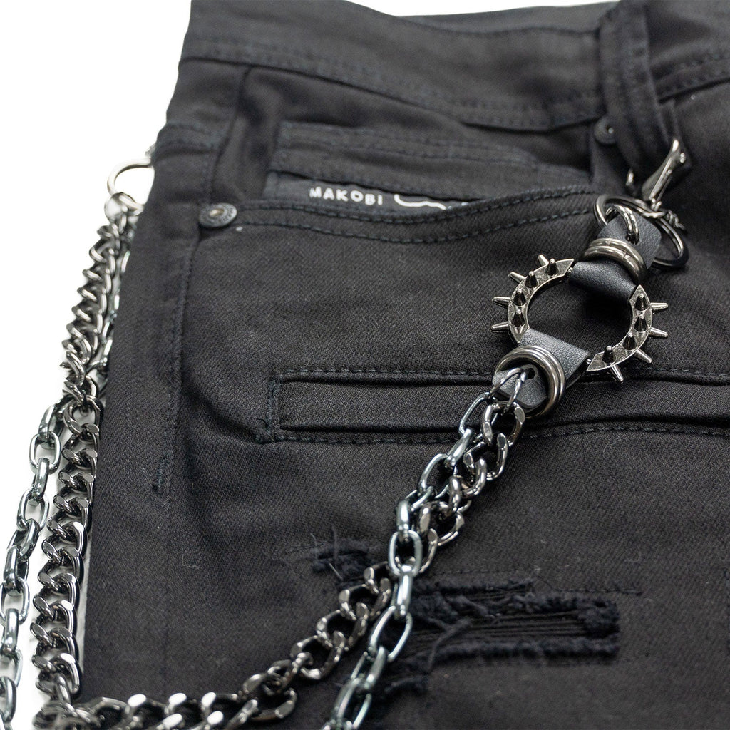 M1763 Adorni Chain Pants - Jet Black