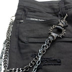 M1763 Adorni Chain Pants - Jet Black