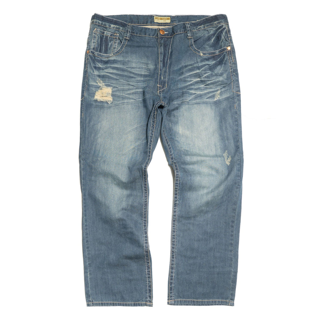 M1826 Makobi Premium Washed Jeans - Medium Blue