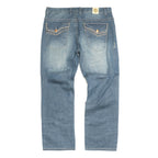 M1826 Makobi Premium Washed Jeans - Medium Blue