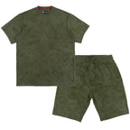 M183 Prada Jersey Short Set - Olive
