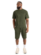 M183 Prada Jersey Short Set - Olive