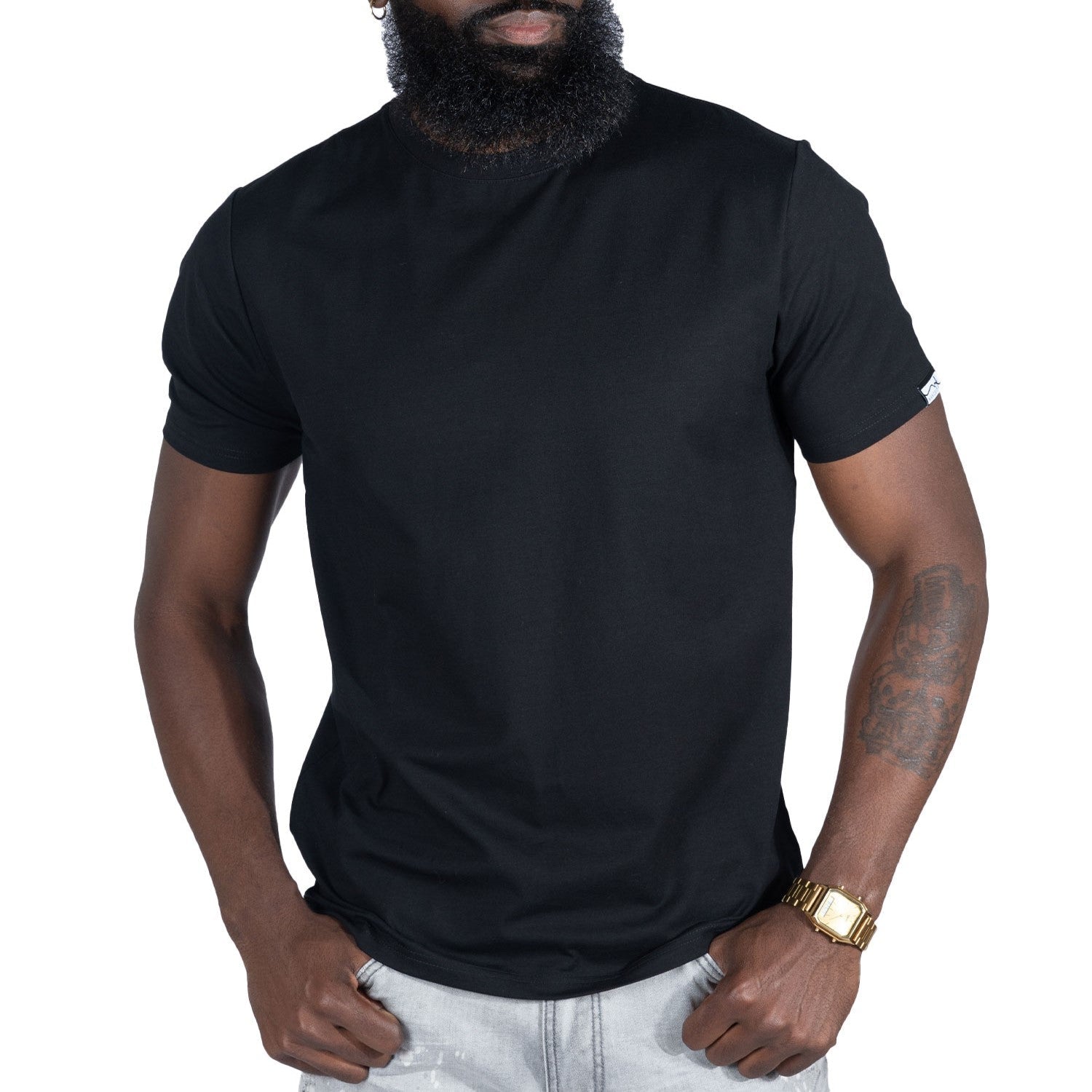 M303 Essential Heavyweight Crewneck Tee - Black
