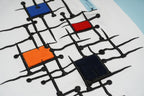M351 Makobi Color Block Polo Shirt - Blue