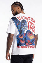 M360 The World is Watching Oversized T-shirt - White