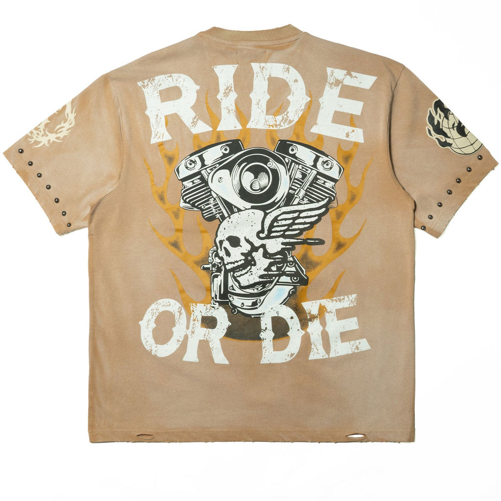 M382 Ride or Die Boxed T-shirt - Mocha