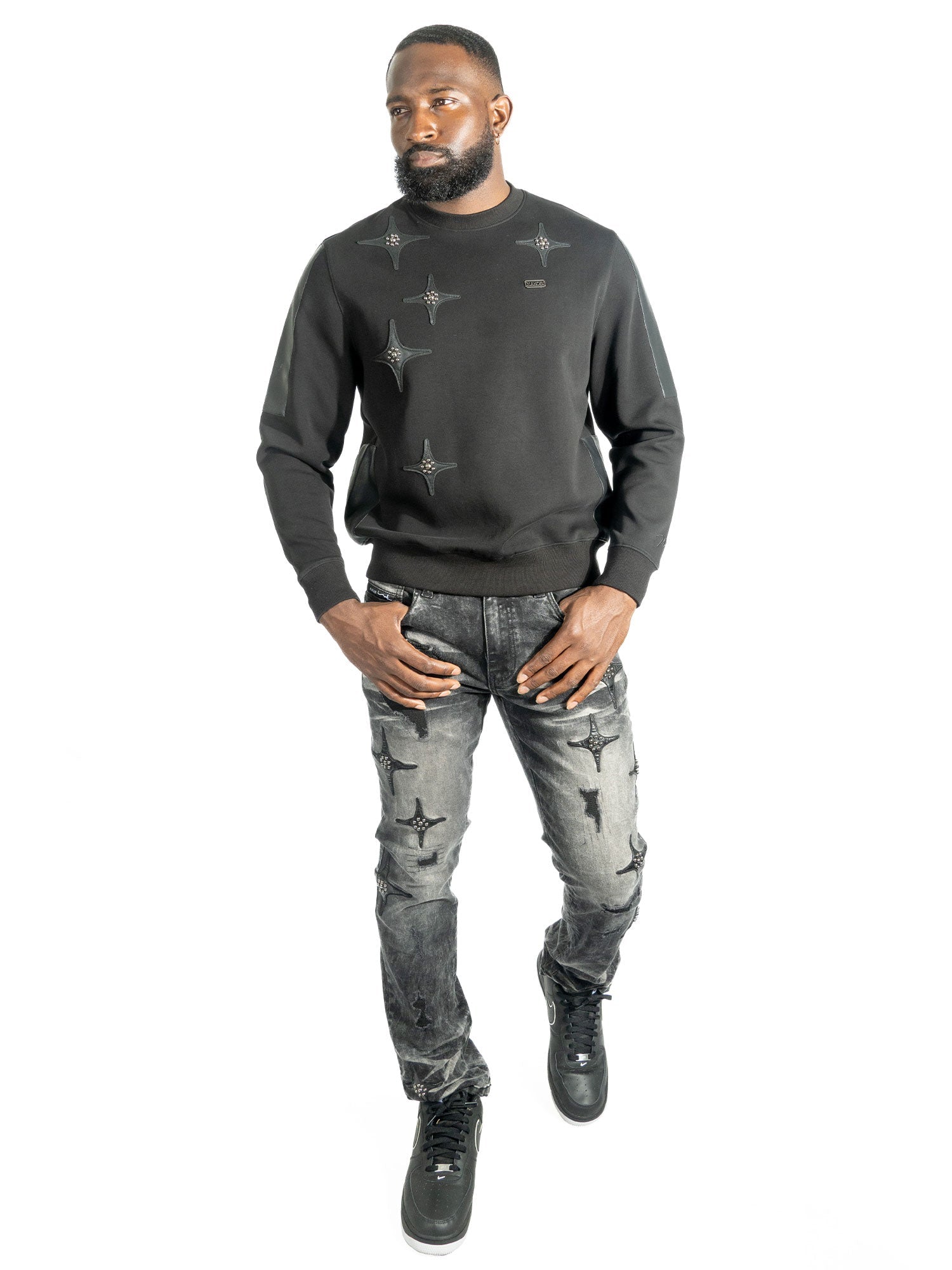 M4118 Bottega Crewneck - Black