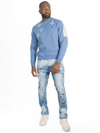 M4118 Bottega Crewneck - Blue