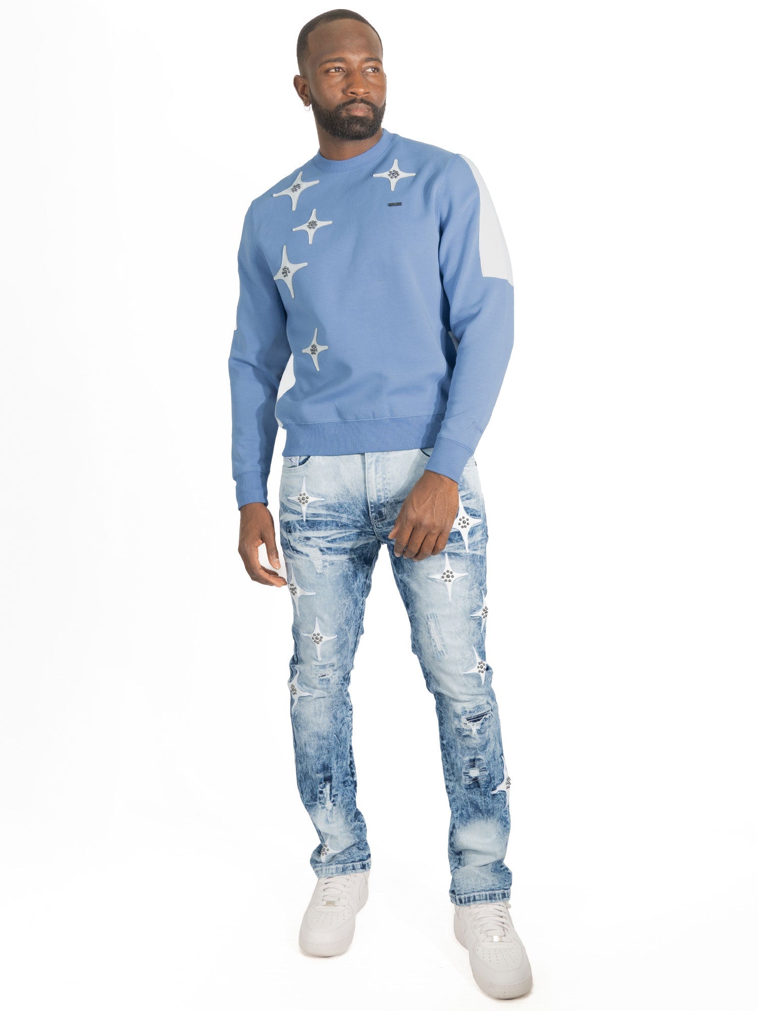 M4118 Bottega Crewneck - Blue