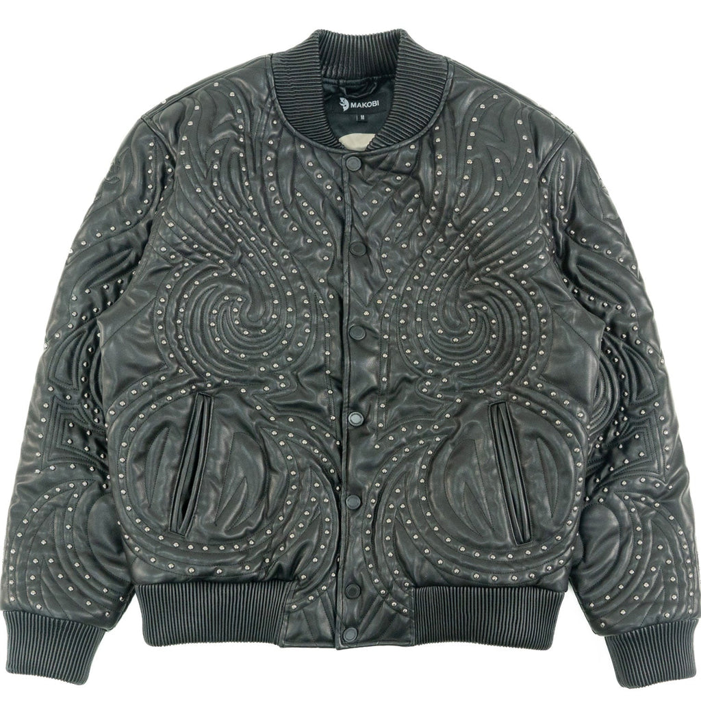 M4208 Lorenzo Vegan Leather Jacket- Black