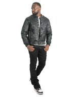 M4208 Lorenzo Vegan Leather Jacket- Black
