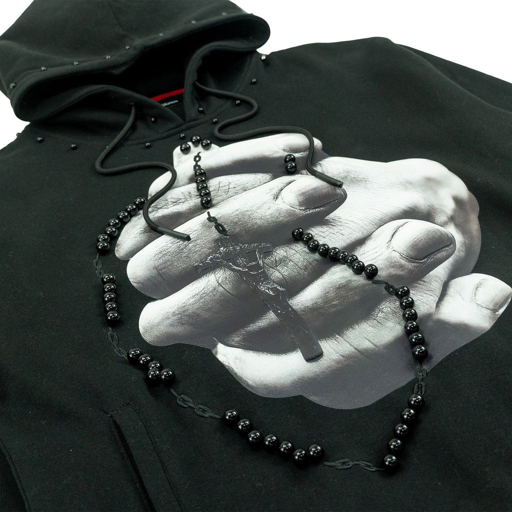 M4225 Rosario Pull Over Hoodie - Black