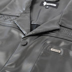 M429 Bellucci Vegan Leather Shirt - Black