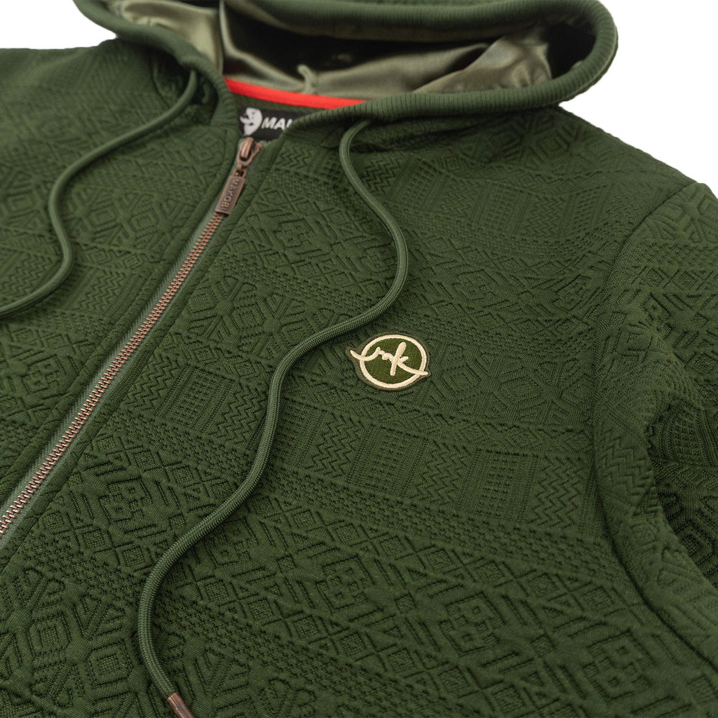 M4356 Berteli Jacquard Hoody Set - Olive