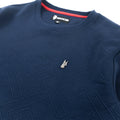 M4390 Beanchi Jacquard Crewneck - Navy