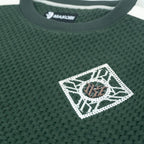 M4555 Lorenzo Jacquard Crewneck - Green