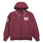 M4634 Adorni Zip Up Hoodie - Burgundy