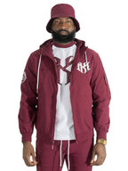 M4634 Adorni Zip Up Hoodie - Burgundy