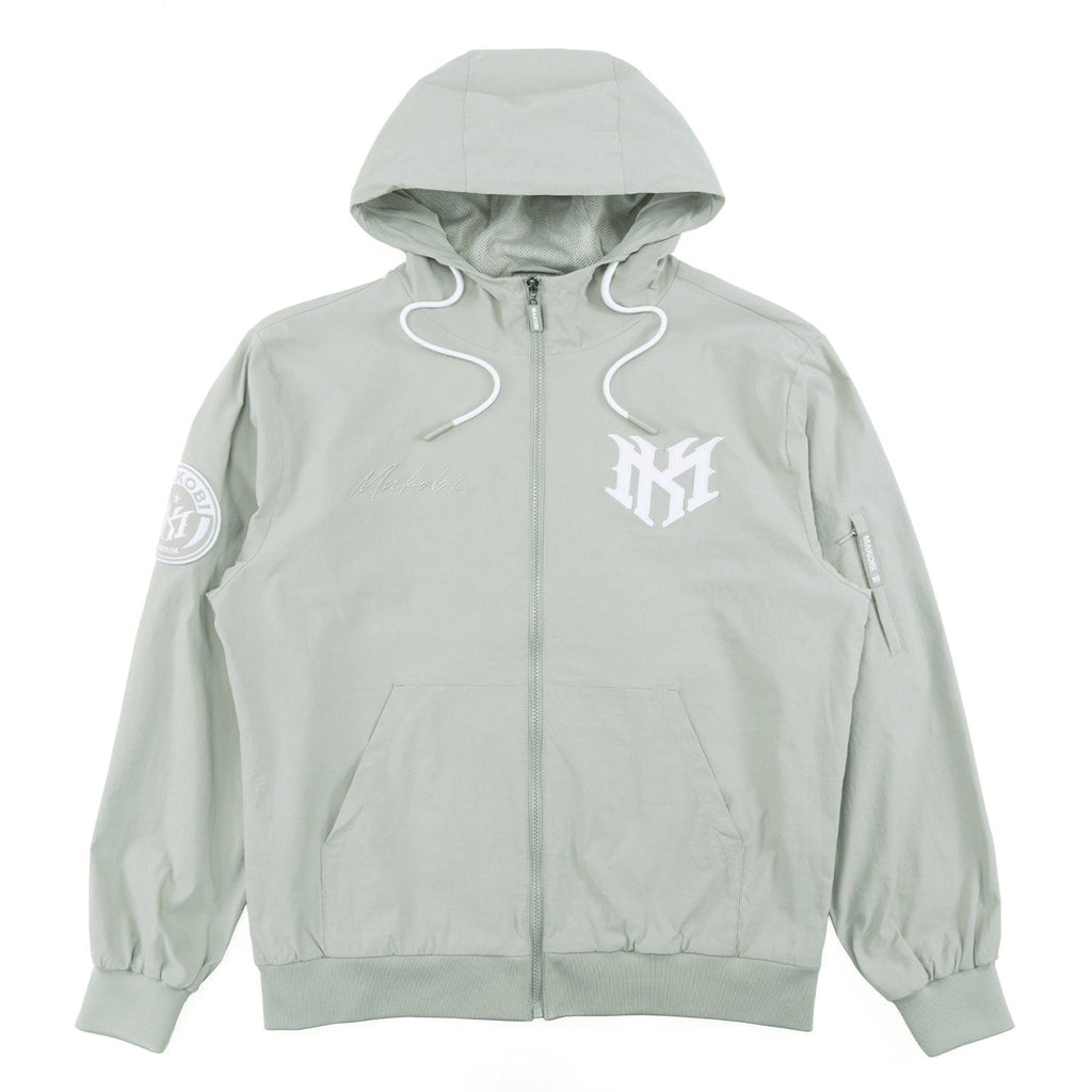 M4634 Adorni Zip Up Hoodie - Gray