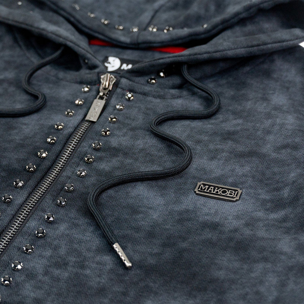 M5455 Lorenzino Zip-Up Hoodie Set - Black