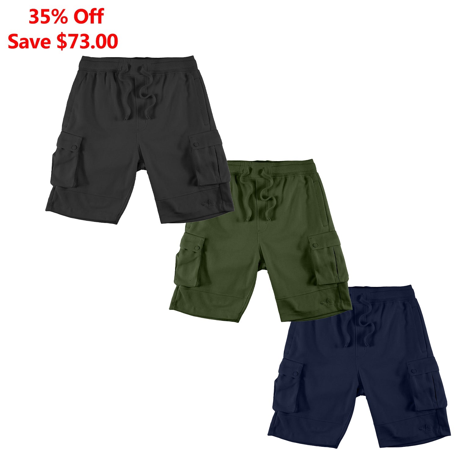 M605 Sorrento Fleece Shorts Set of 3