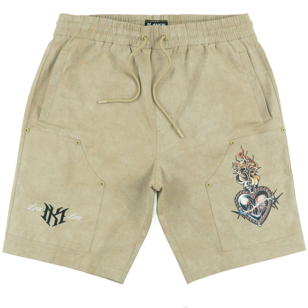 M414 Vivere Twill Short Set - Khaki
