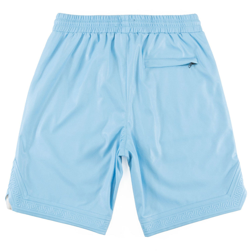 M629 Belluci Vegan Leather Shorts - Blue