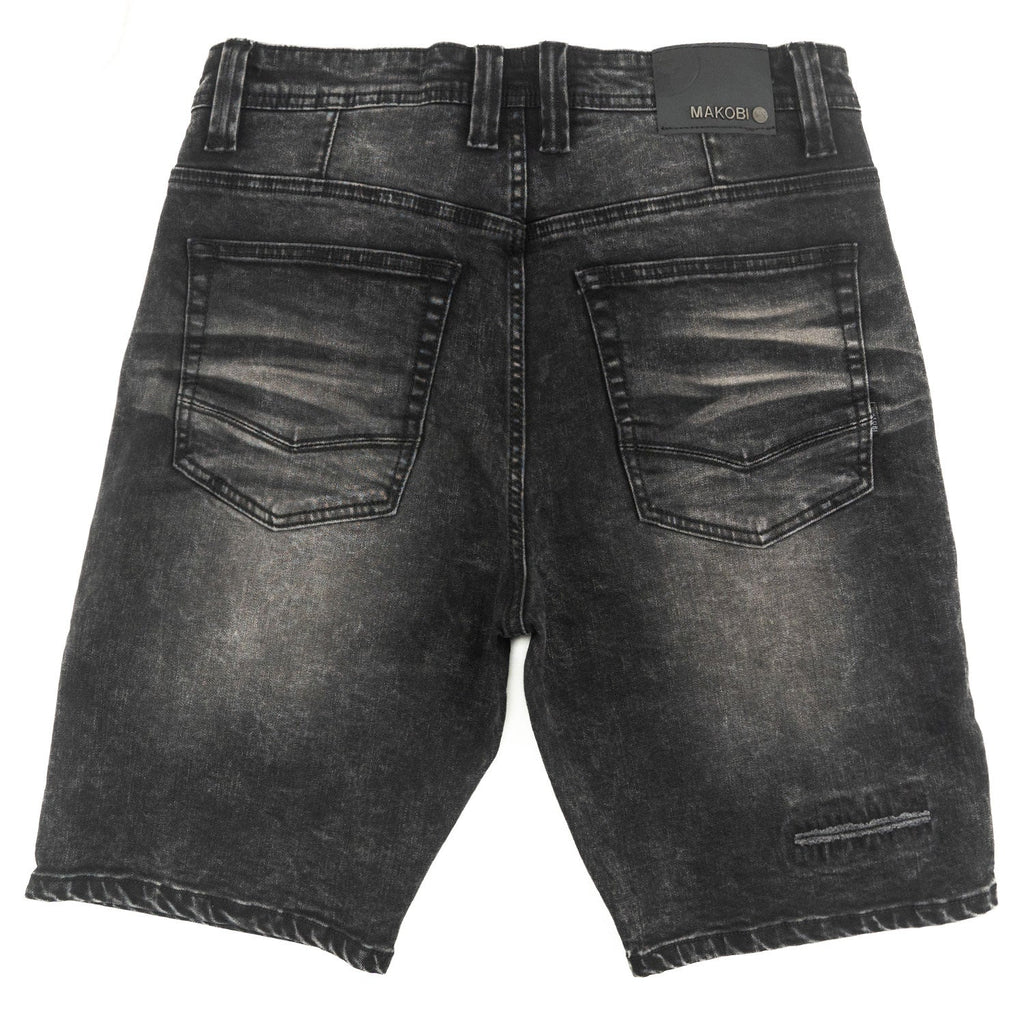 M904 Prego Denim Shorts - Black Wash