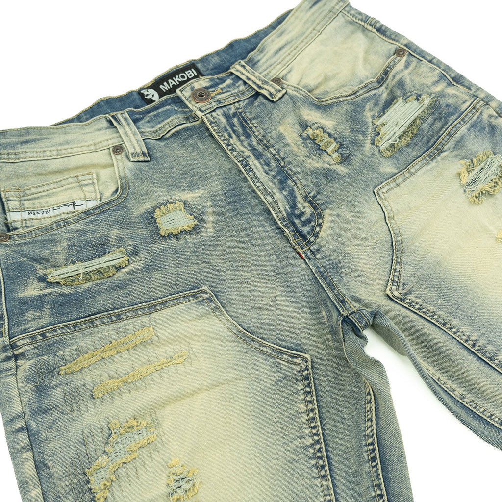 M904 Prego Denim Shorts - Dirt