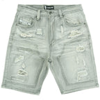 M904 Prego Denim Shorts - Gray