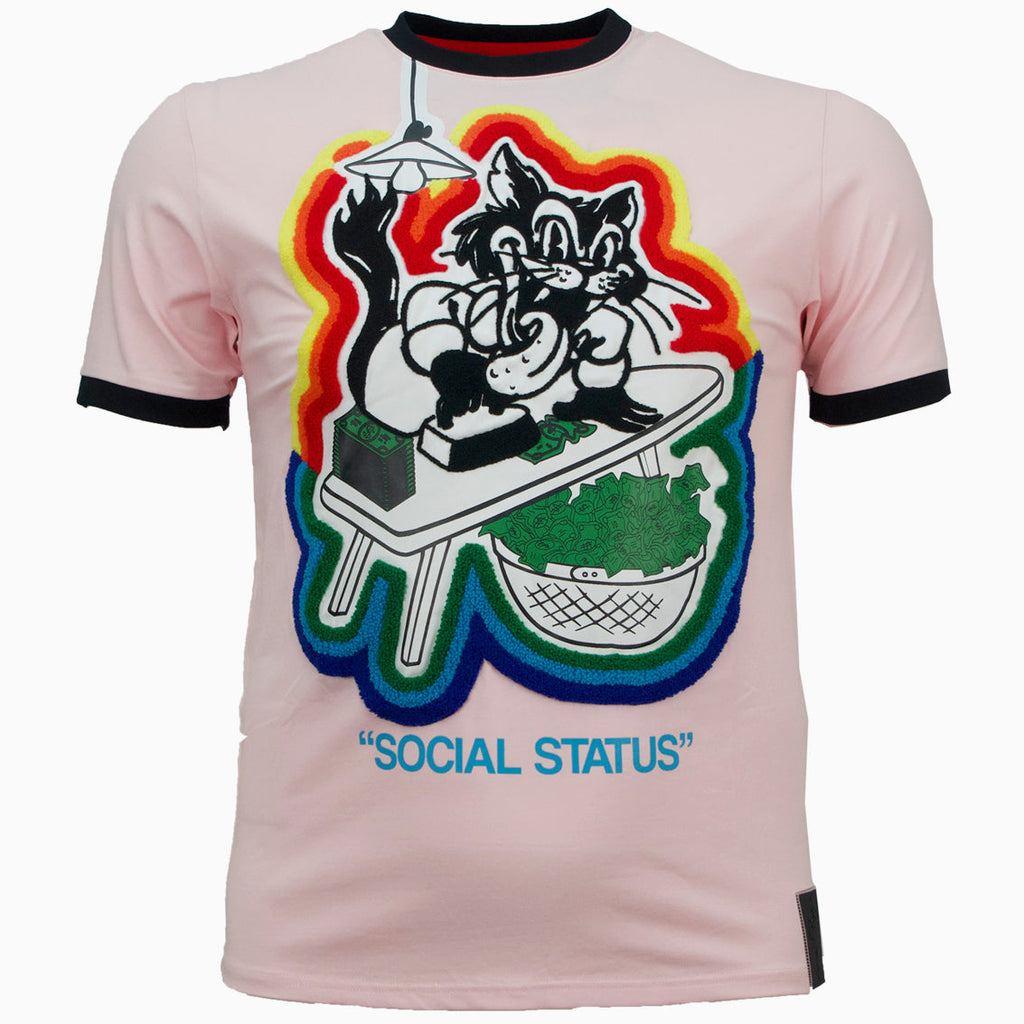 F115 Social Status Tee - Peach